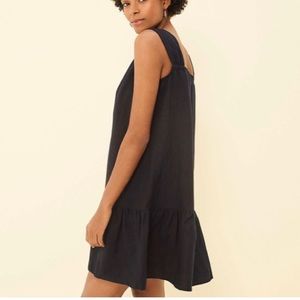 Square neck flounce dress - LOFT